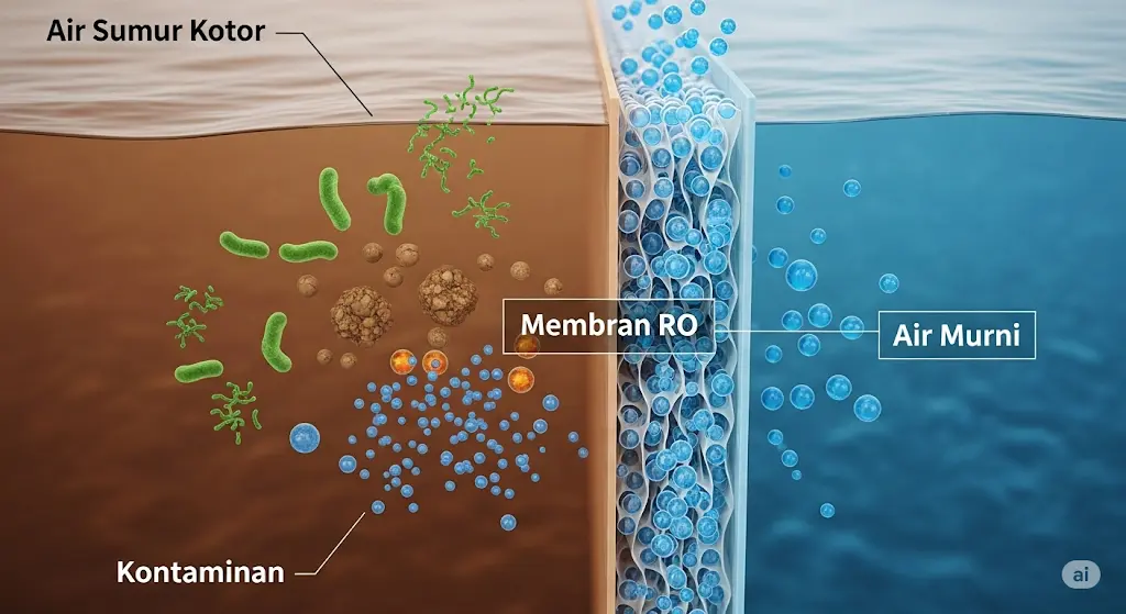 Bagaimana Sistem RO Menangani Air Sumur Kotor?