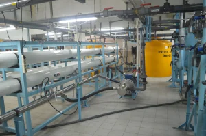 Peralatan Water Treatment Plant dalam proses Instalasi